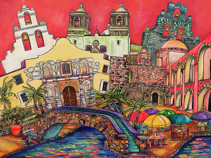 San Antonio Texas Painting - Feeling Like A Tourist by Patti Schermerhorn