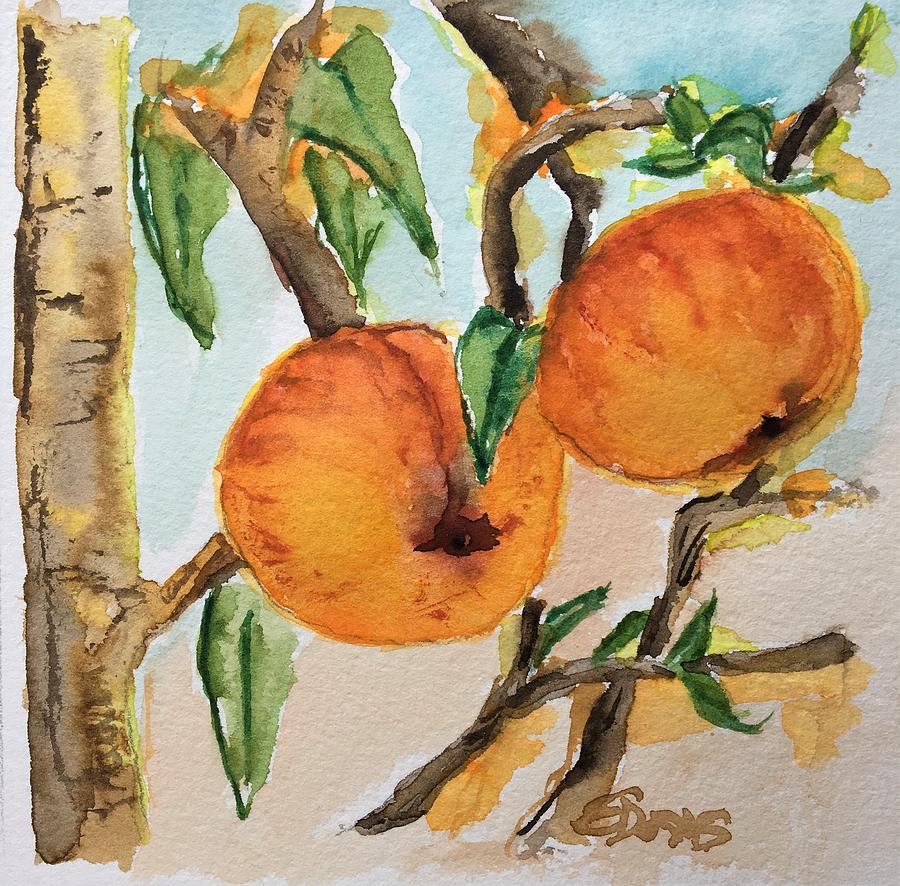 Feeling Peachy Painting by Elaine Duras