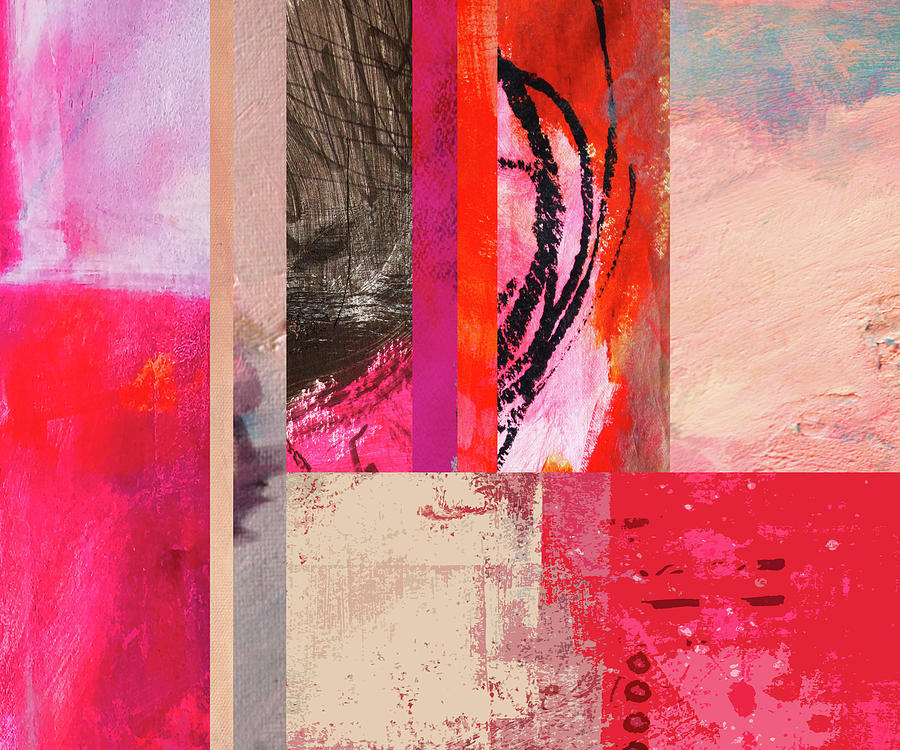 Feeling Pink Abstract Art Painting by Nancy Merkle
