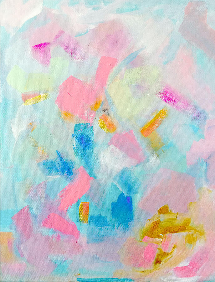 Abstract Painting - Feels like my Birthday by Jazmin Angeles