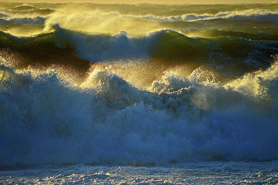 Feisty Sea at Sunrise Photograph by Dianne Cowen Cape Cod Photography