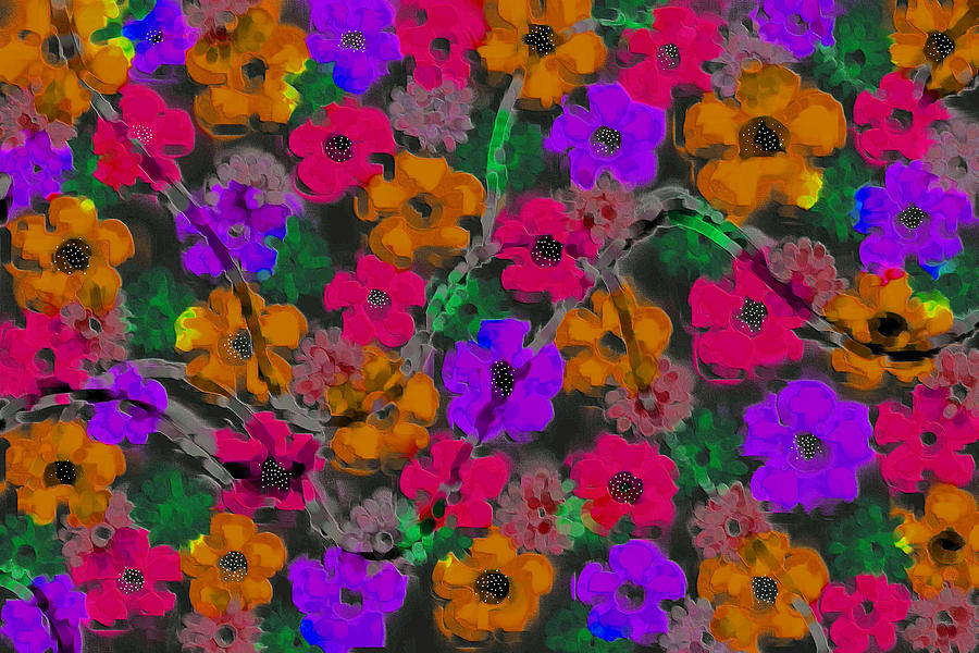 Flower Digital Art - Felicidad 3 by Raul Ugarte