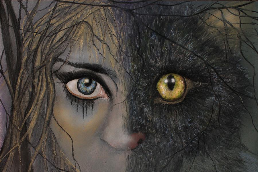 Feline Within Painting by Linda Woodward
