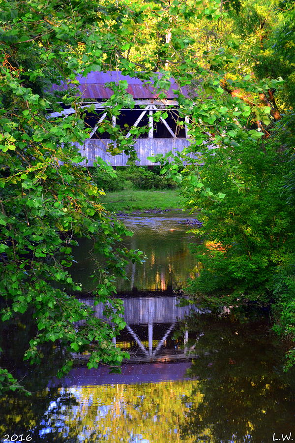 Felton Covered Bridge Vertical Photograph by Lisa Wooten