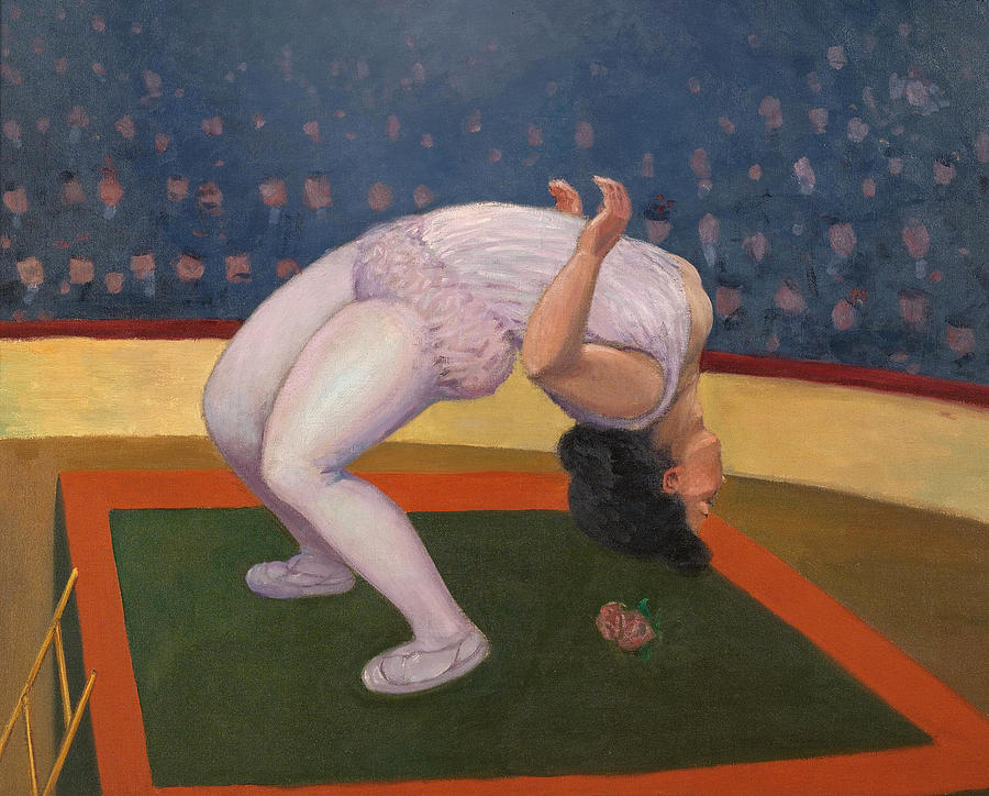 Female Acrobat Painting by Felix Vallotton
