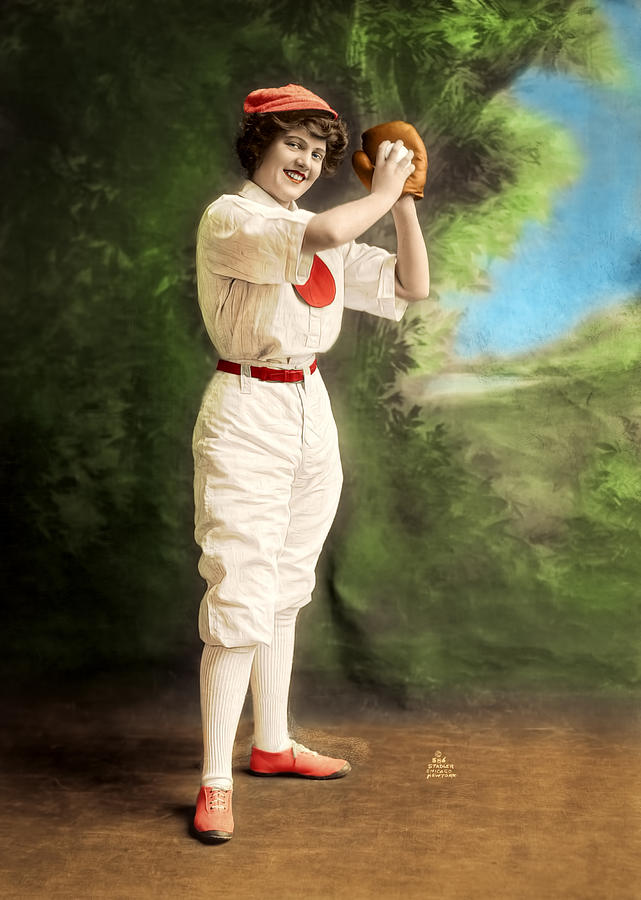 Female Baseball Player Photograph by Maria Coulson