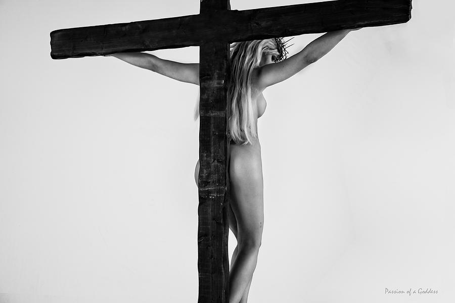 Nude Photograph - Female Crucifix XI by Ramon Martinez