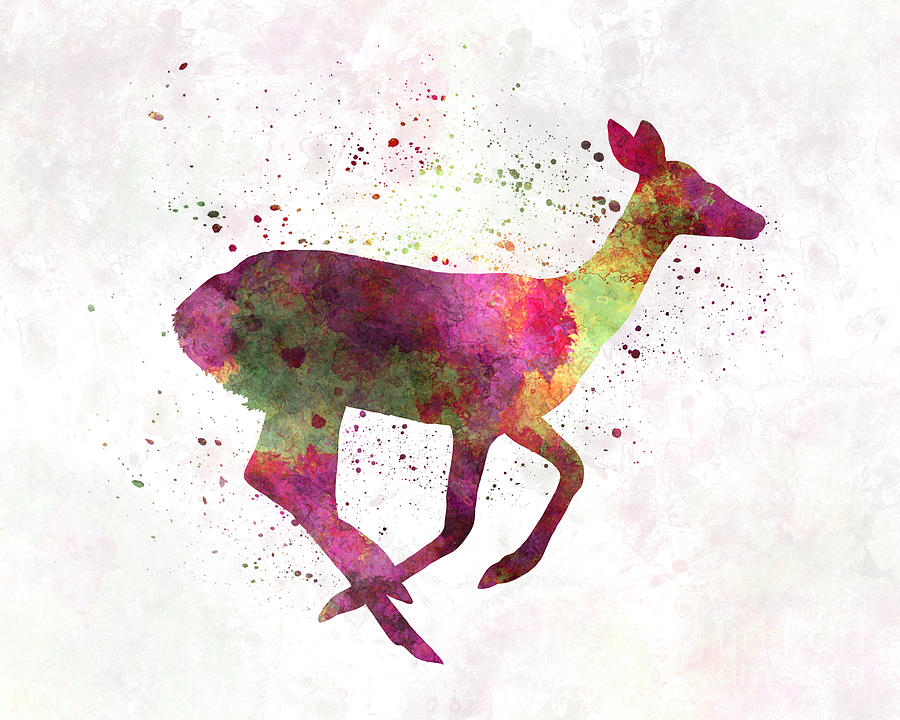 female deer painting