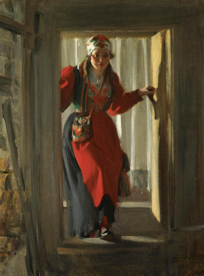 Female Figure Painting by Anders Zorn
