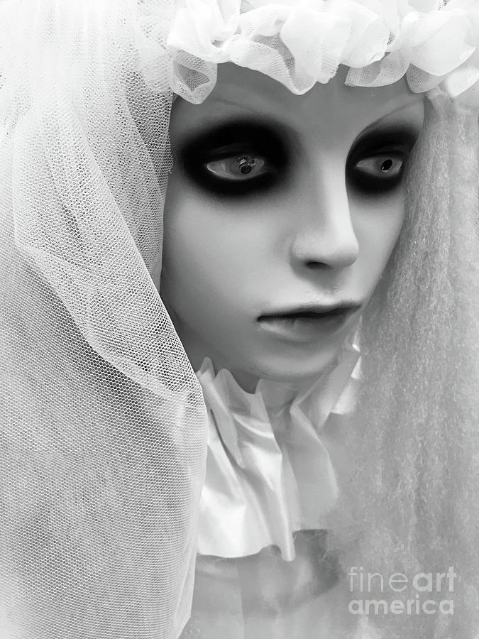 Female Ghost Halloween Print -  Dearly Departed Ghostly Female Soul - My Beloved Photograph by Kathy Fornal