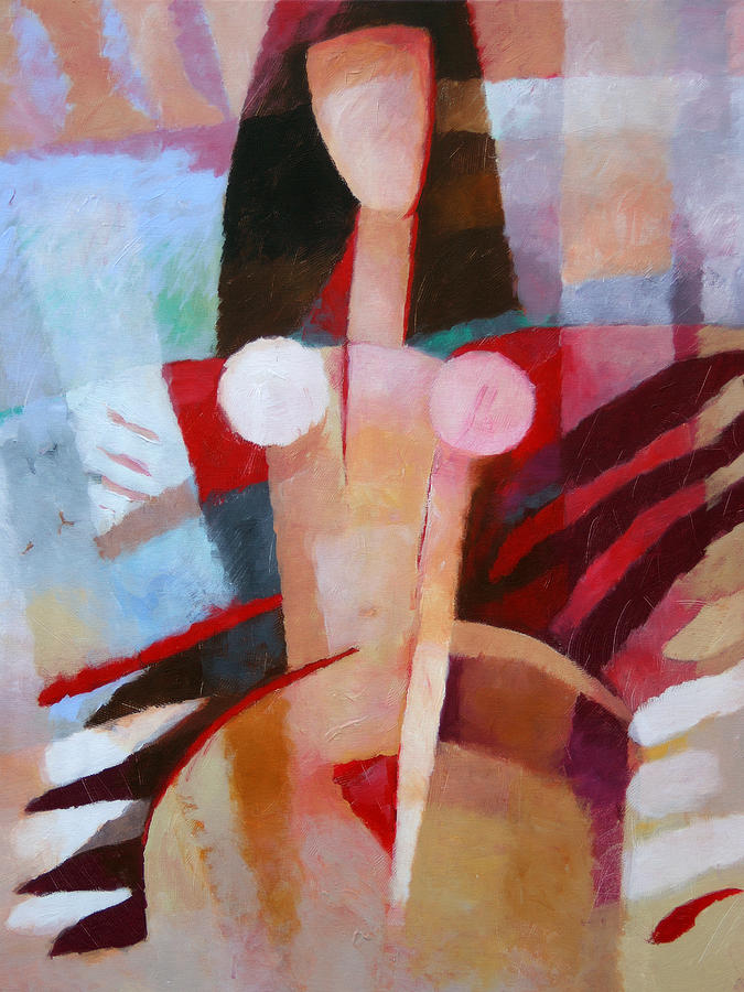 Female Impression Painting by Lutz Baar