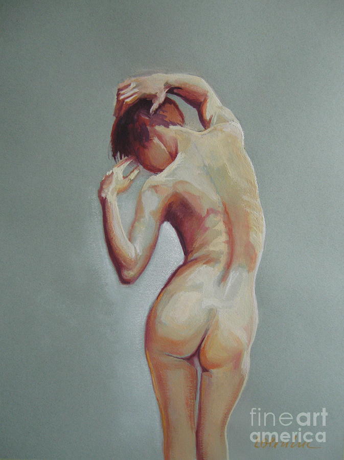 Female nude 2 Painting by Elena Oleniuc