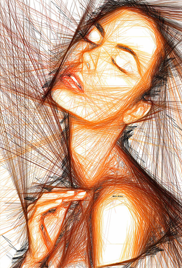 Female Portrait Digital Art by Rafael Salazar