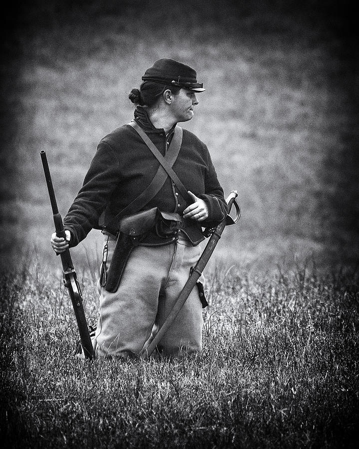 Female Soldier Photograph by Alan Raasch