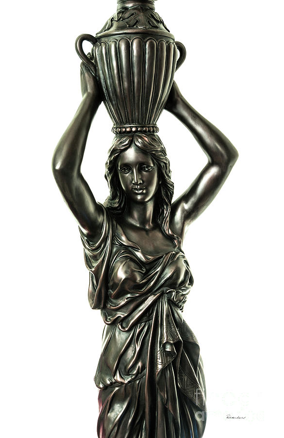 Female Water Goddess Bronze Statue 3288a Photograph by Ricardos Creations