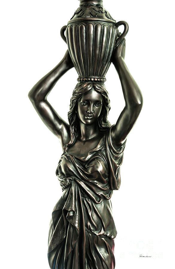Female Water Goddess Bronze Statue 3288R Photograph by Ricardos Creations