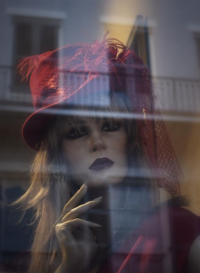 Femme au Chapeau de Rouge Photograph by Nadalyn Larsen