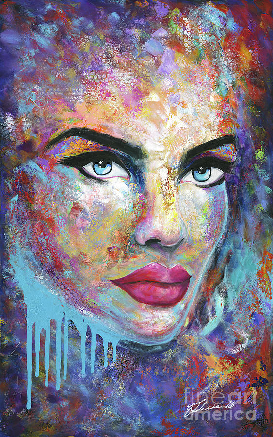 Femme Fatale #15 Painting by Elena Feliciano | Fine Art America