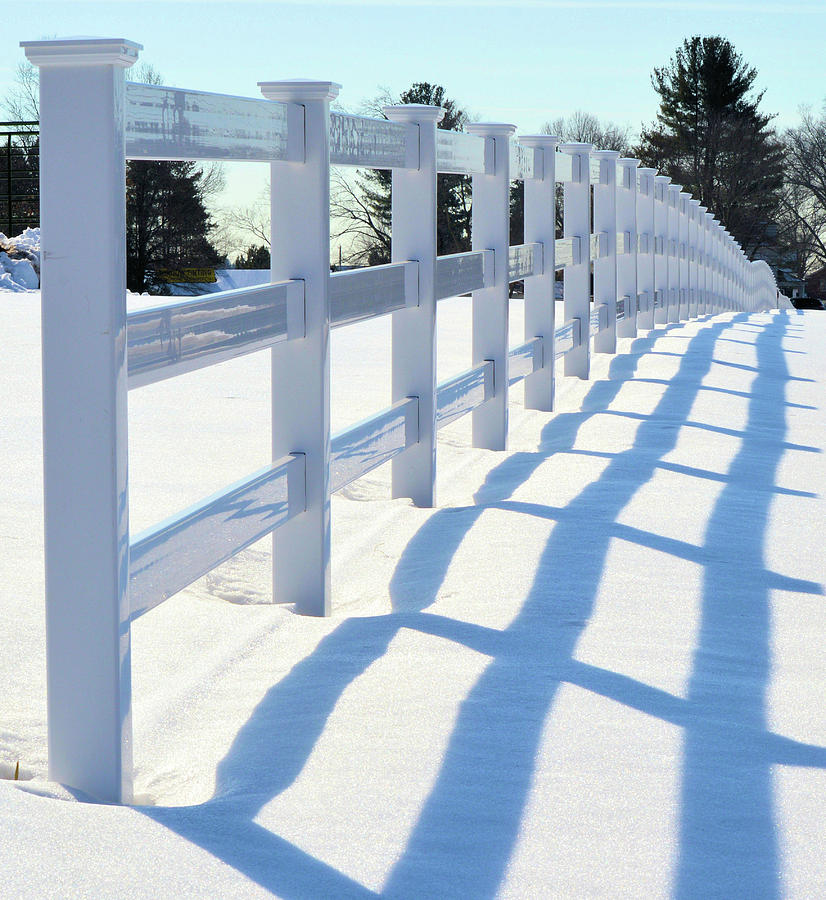 Fence Shadow Photograph by Charles HALL