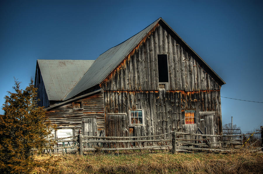 Fenced Barn Photograph by Rick Couper - Fine Art America