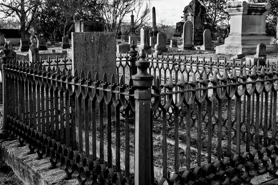 Fenced Grave Photograph by James L Bartlett
