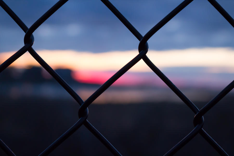 Fenced In Sunrise Photograph by Kirkodd Photography Of New England