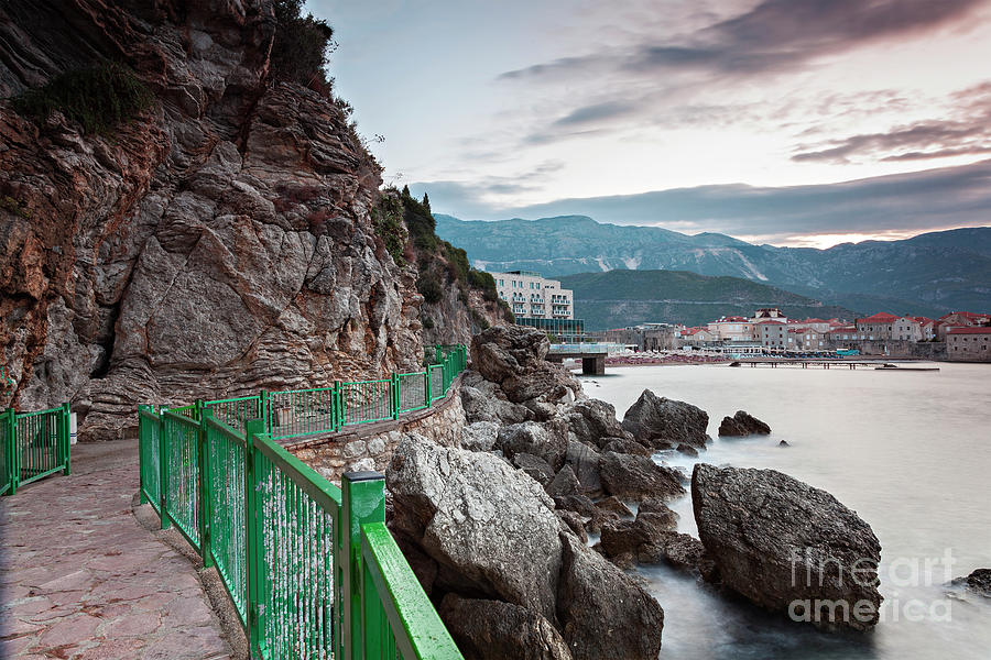 Fenced walkway Montenegro Photograph by Sophie McAulay