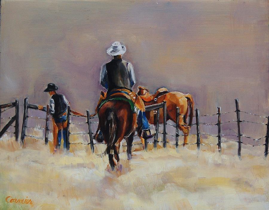 Fenceline Painting by Jean Cormier