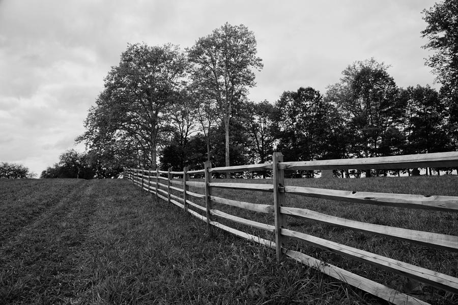 Fenceline on Powers Hill Photograph by Hugh Smith