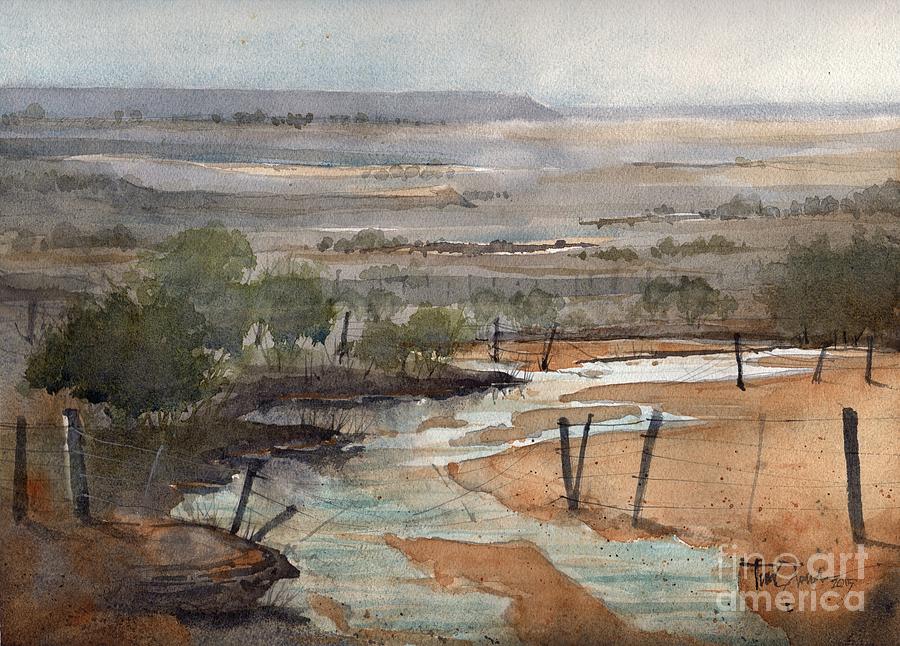 Fences Down on the Salt Fork Painting by Tim Oliver