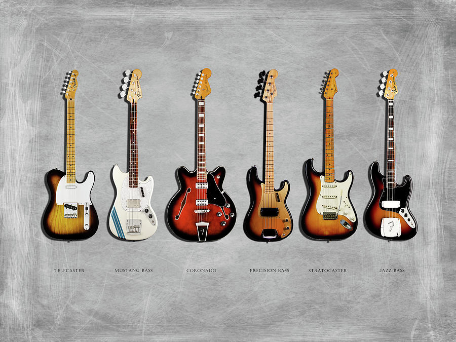 Guitar Photograph - Fender Guitar Collection by Mark Rogan