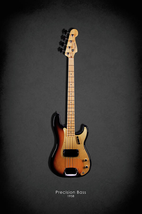 Guitar Photograph - Fender Precision Bass 58 by Mark Rogan