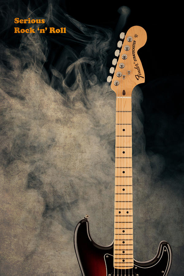 Guitar Photograph - Fender - Serious Rock n Roll by Mark Rogan
