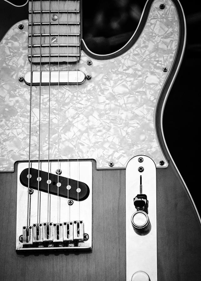 Fender Telecaster Monochrome Photograph by AM FineArtPrints