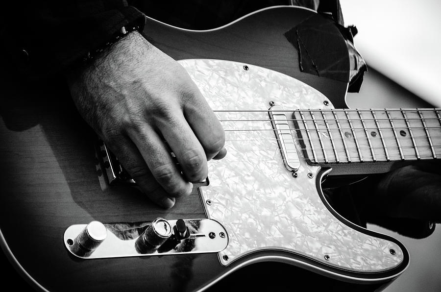 Fender Telecaster on stage 2 Photograph by AM FineArtPrints
