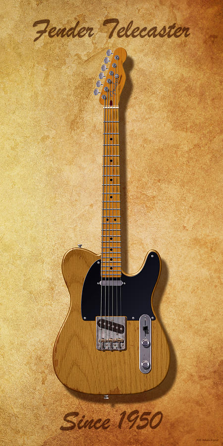 Fender Telecaster Since 1950 Digital Art by WB Johnston