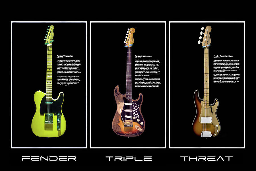 Fender Triple Threat Photograph by Peter Chilelli