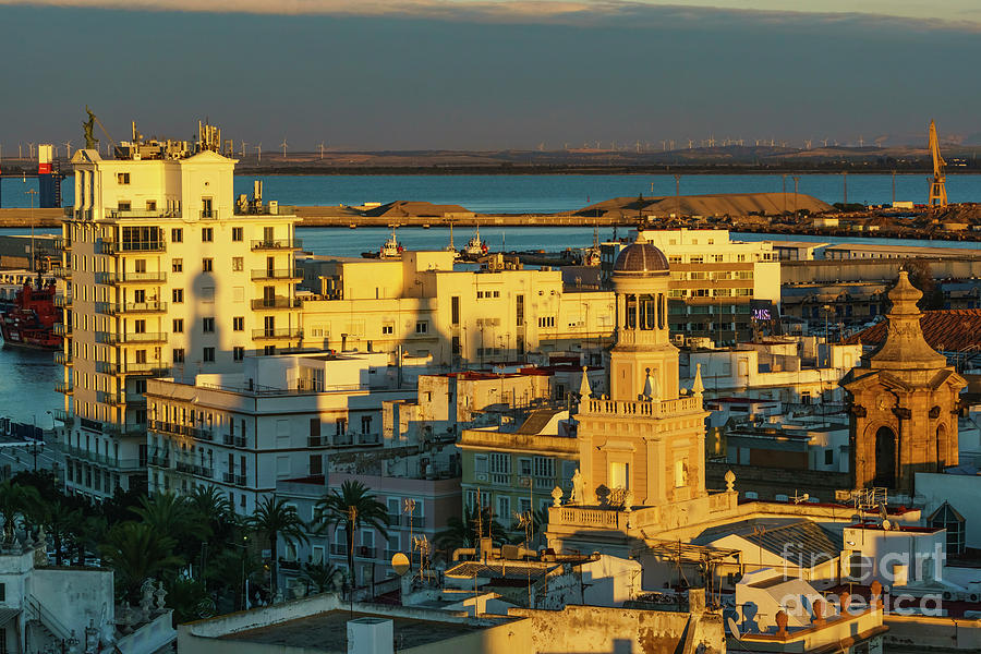 Fenix Building and Townhall from West Tower Cadiz Spain Photograph by Pablo Avanzini