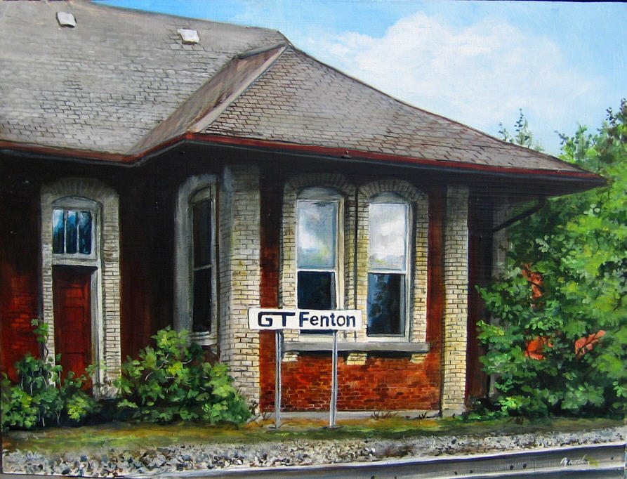 Fenton Depot Painting by William Brody