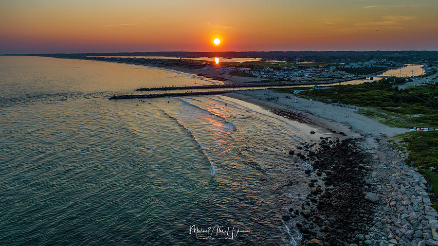Fenway Beach Sunset Photograph by Veterans Aerial Media LLC