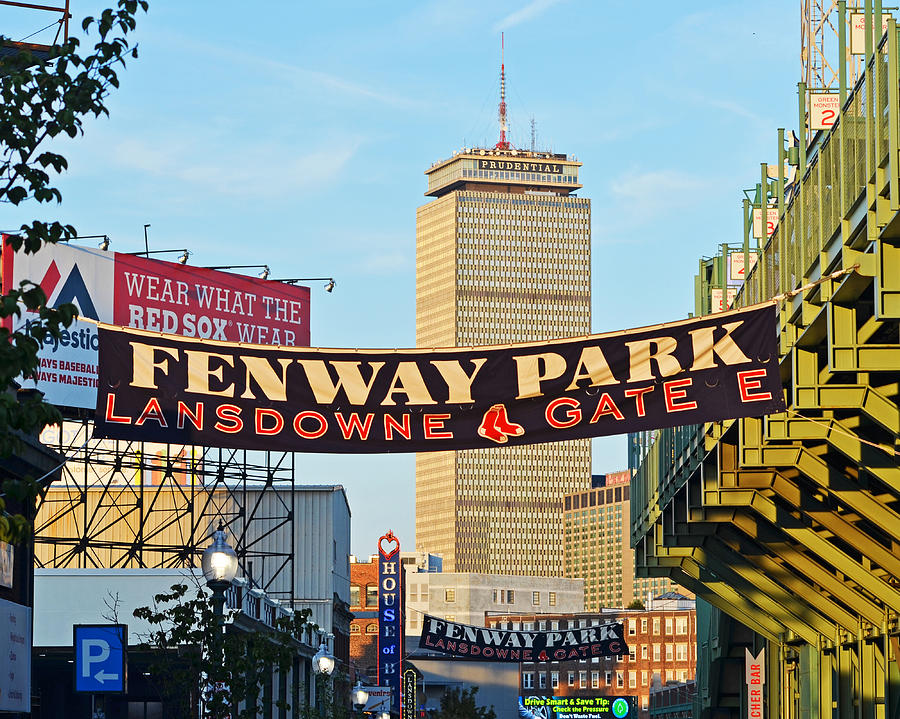 Boston Photograph - Fenway Park Banners Boston MA by Toby McGuire