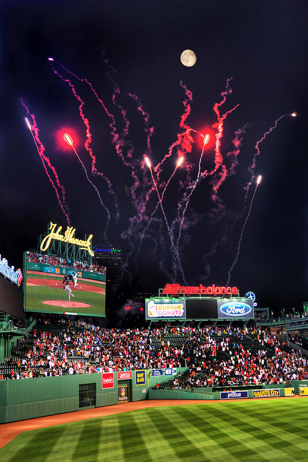 Fenway Park Fireworks Boston Photograph by Joann Vitali Fine Art
