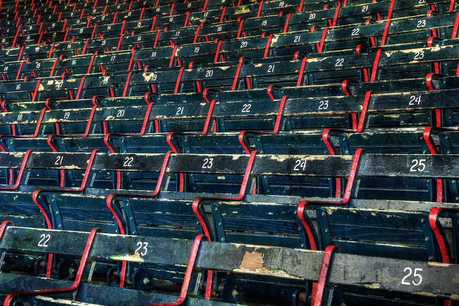 Boston Red Sox Photograph - Fenway Park Grandstand Seats by Joann Vitali