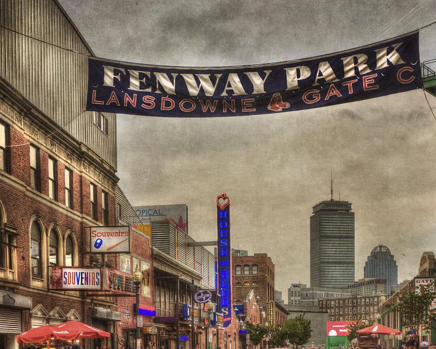 Boston Red Sox Photograph - Fenway Park Lansdowne Street by Joann Vitali