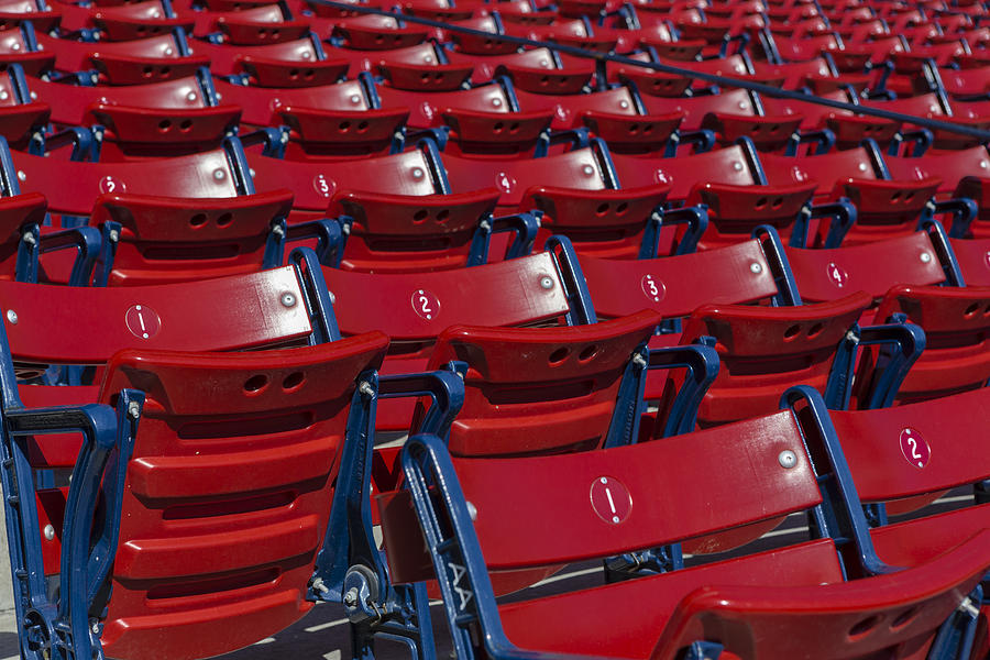 Fenway Park Red Bleachers Photograph by Susan Candelario