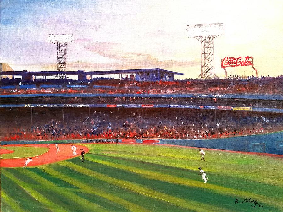 Fenway park Painting by Rose Wang