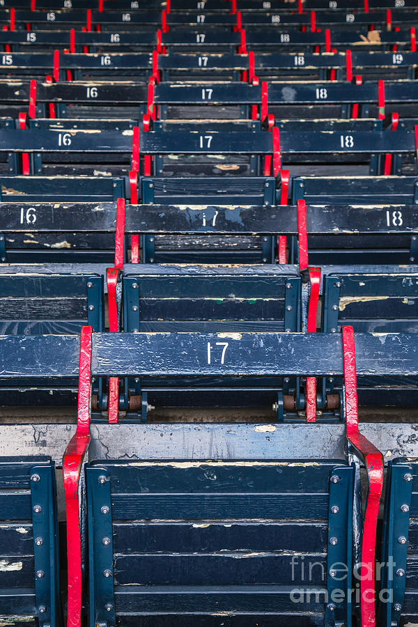 Fenway Parks Grandstand Seating #17 Photograph by Dawna Moore Photography