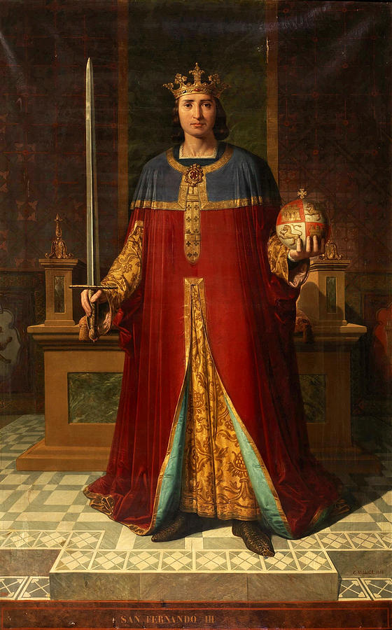 Ferdinand III of Castile Painting by Carlos Mugica y Perez