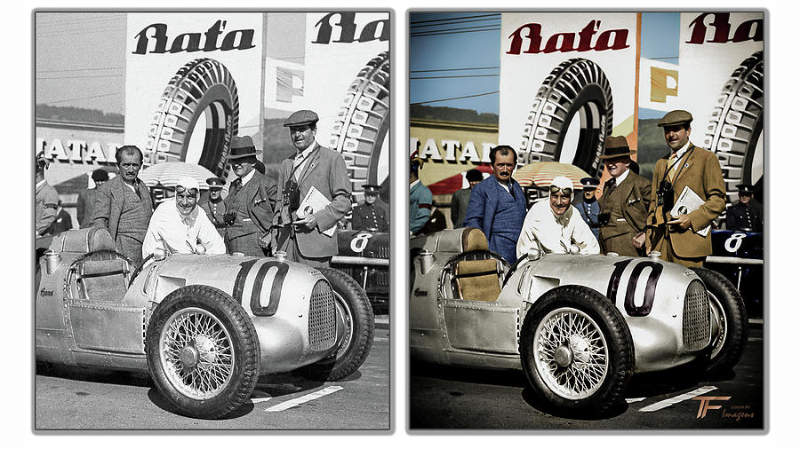 Ferdinand Porsche and Hans Stuck Photograph by Franchi Torres
