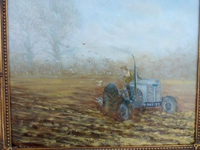 Tractors Painting - Fergie Tractor by Ken Boot